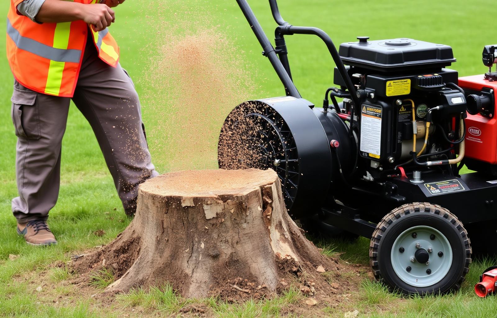Stump Removal & Grinding service in Yarmouth Port, Massachusetts — Madeux Landscape Construction Lawn & Tree Services